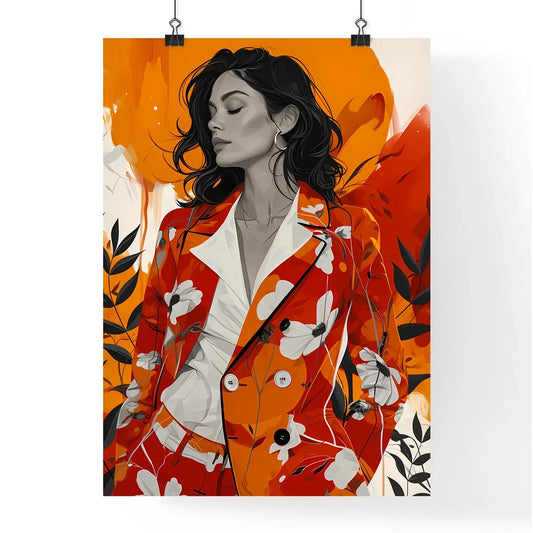 A Poster of a painting of a woman - A Woman Poster