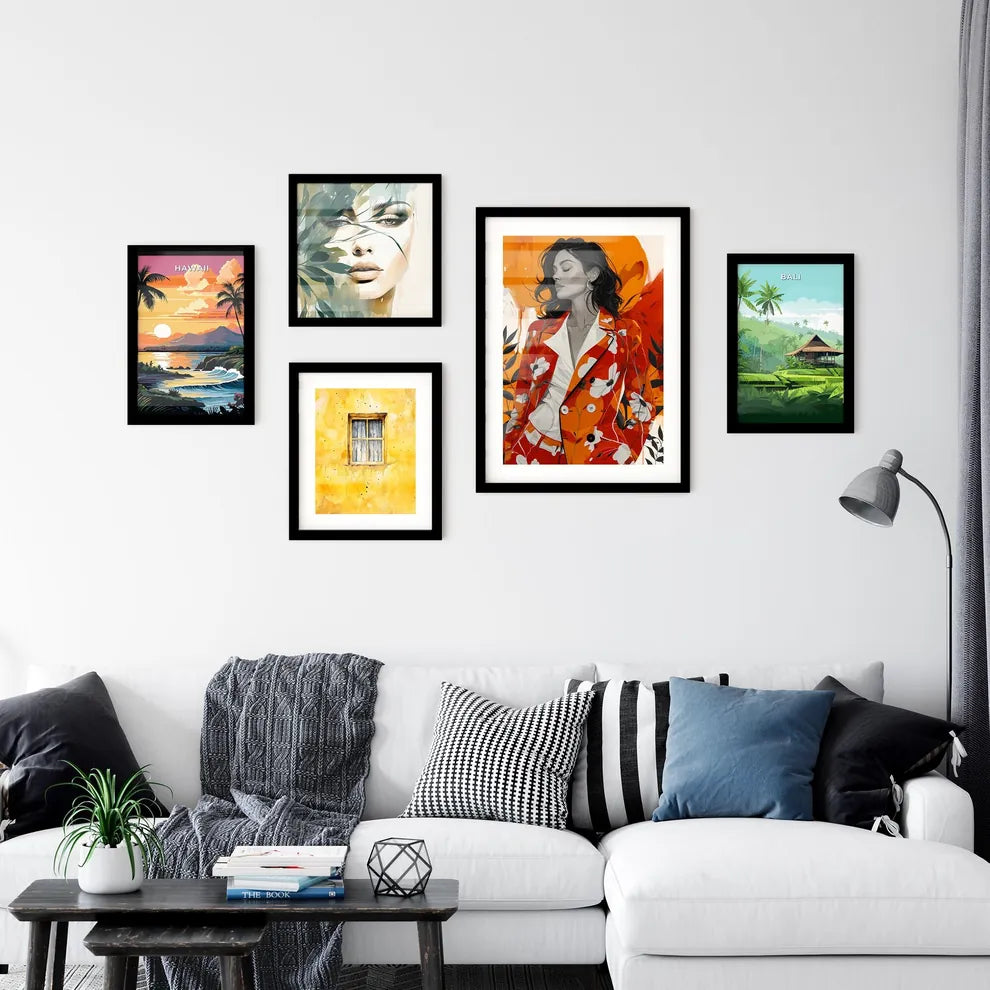 A Poster of a painting of a woman - A Woman Wall Art