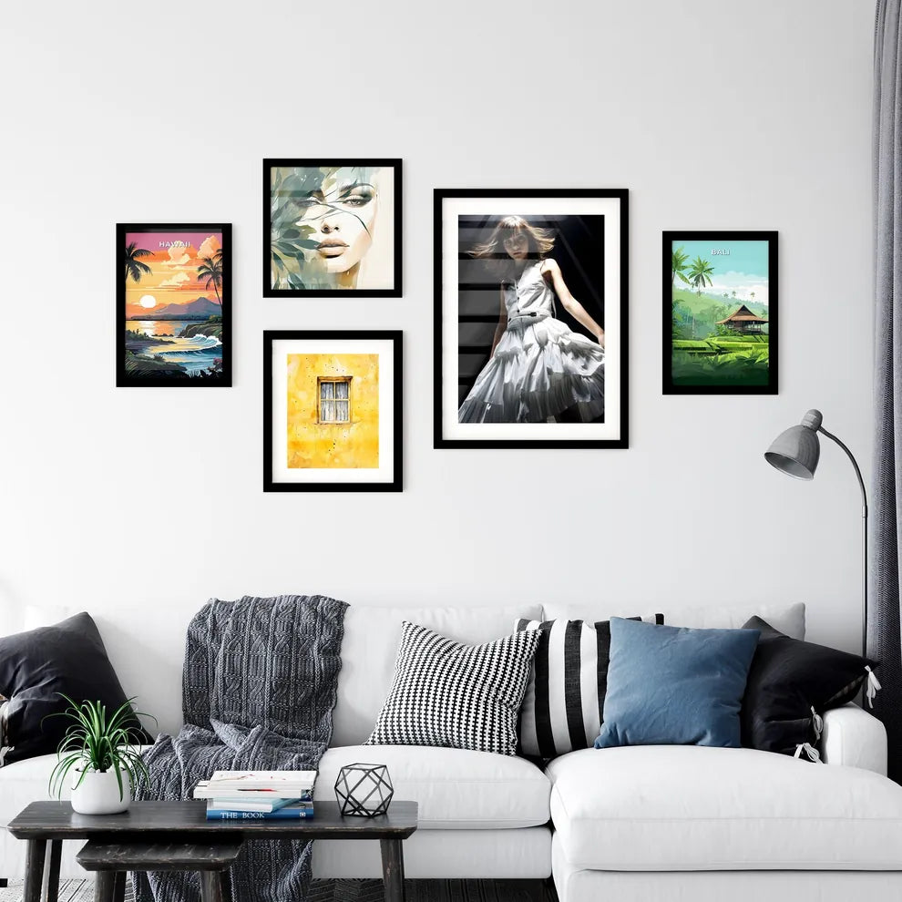 A Poster of A girl in a light dress - A Woma Wall Art