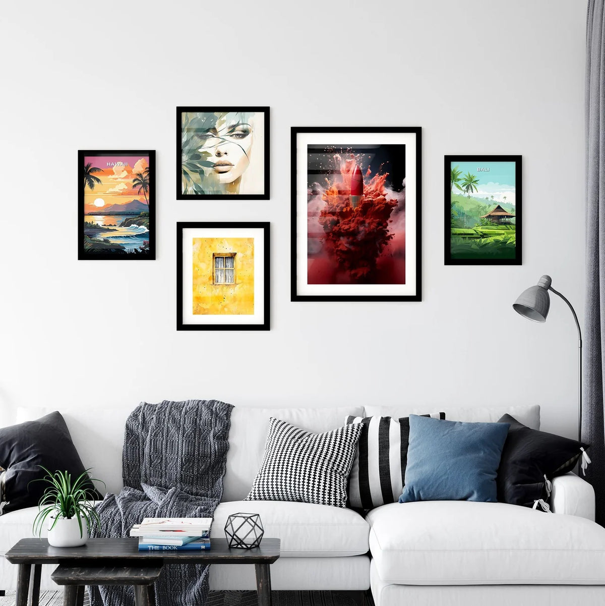 A Poster of powerful explosion of red dust - Wall Art