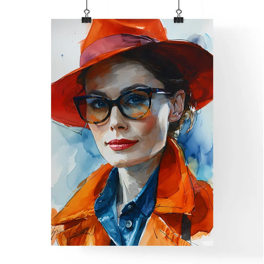 A Poster of a quirky lady has a secret - A W Poster