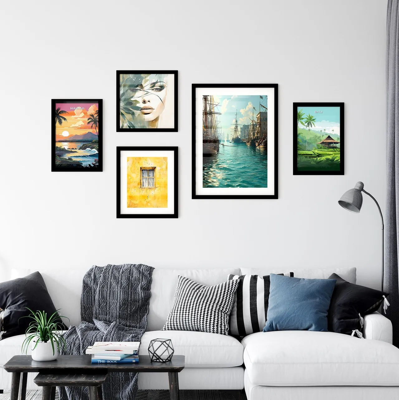 A Poster of injured soldiers - A Group Of Boats In A Harbor Interior Design