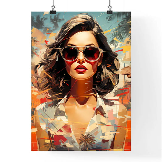 A Poster of Stylish retro poster with beauti Poster