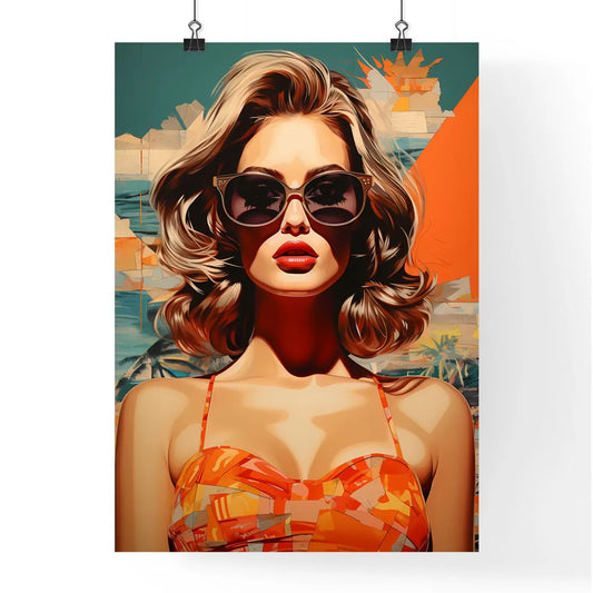 A Poster of Stylish retro poster with beauti Poster