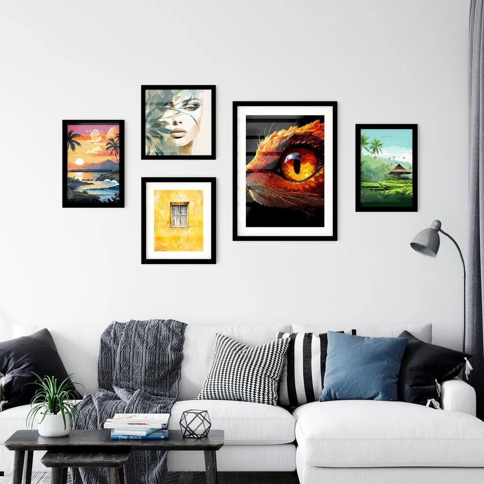 A Poster of a pair of animated eyes Art Print