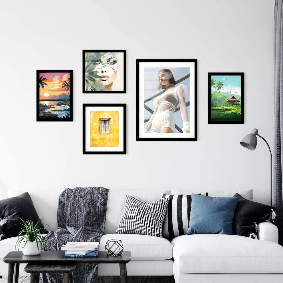 A Poster of all about the shoulder long slee Wall Art