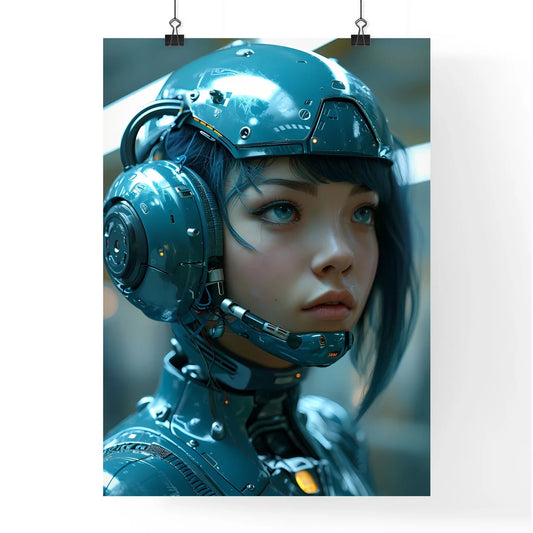 A Poster of a cyber-punk - A Woman Wear Poster