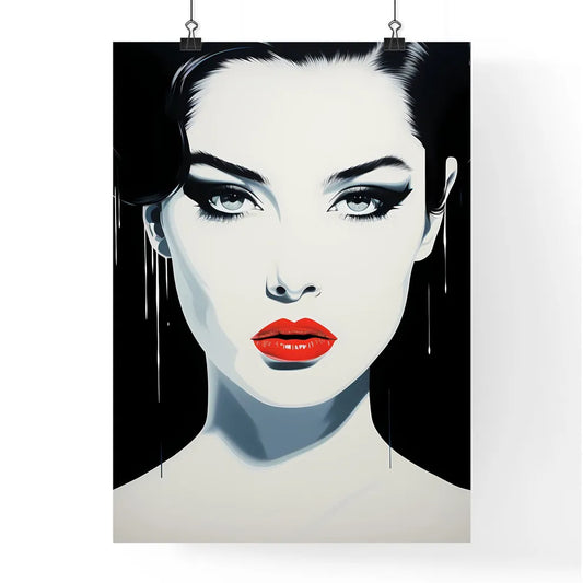 A Poster of Illustration Manga - A Woman Wit Poster