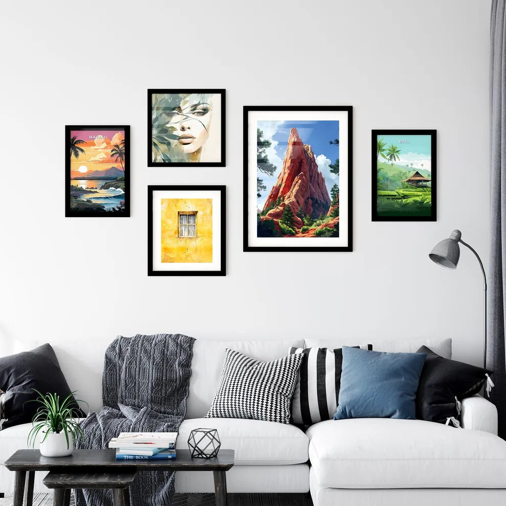 A Poster of Colorado Springs Art Sketch with Wall Art