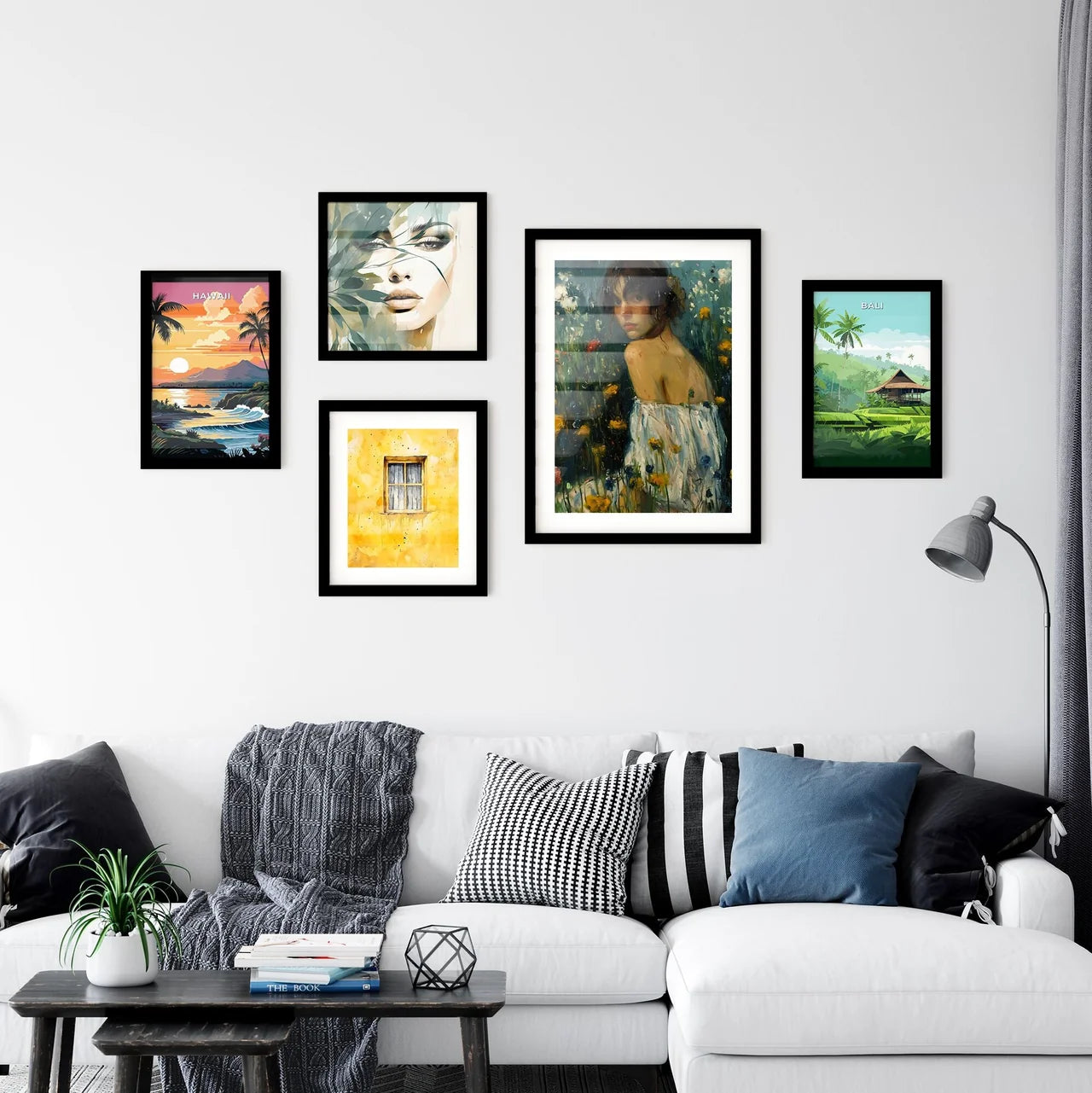 A Poster of well tended green lawn Wall Art