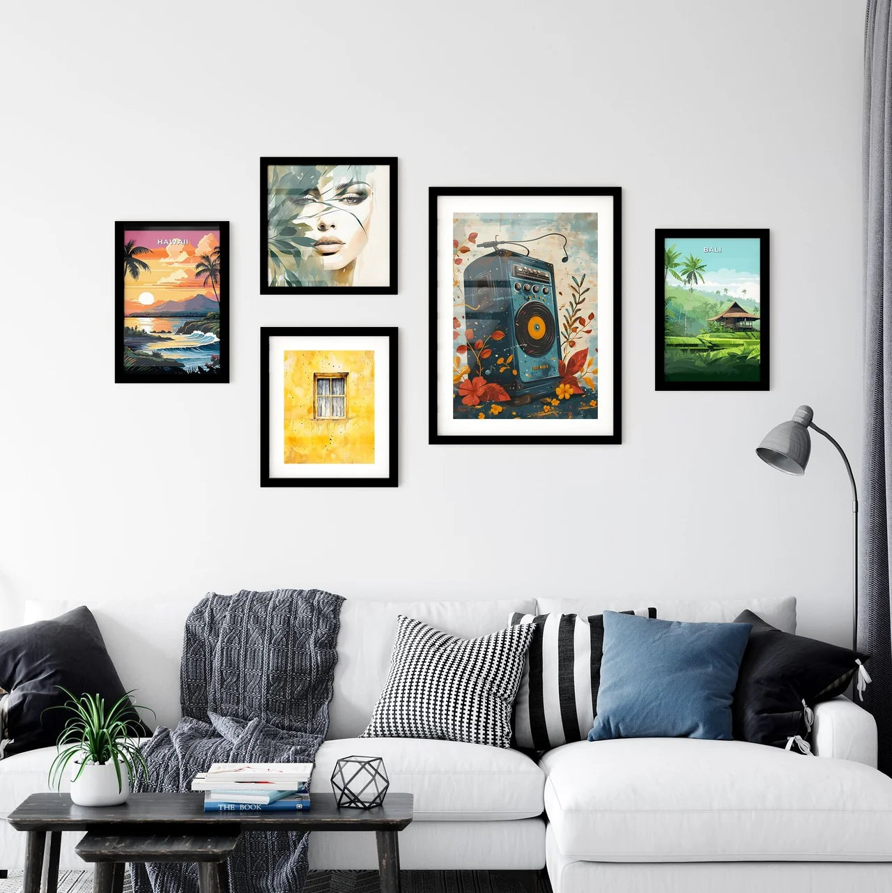 A Poster of simple music poster with the tex Wall Art