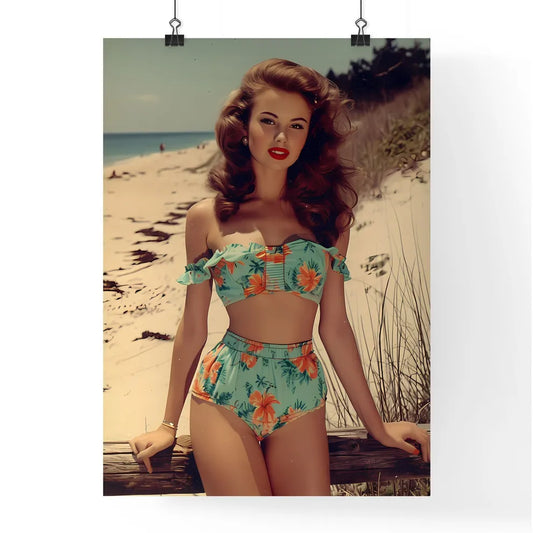 Sandra Bernhart playing - Art print of a wom Poster