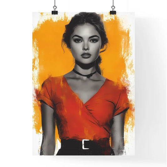 Vectorial illustration of vintage flames - A Poster