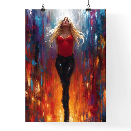 Poster of a pin up with white background - A Poster