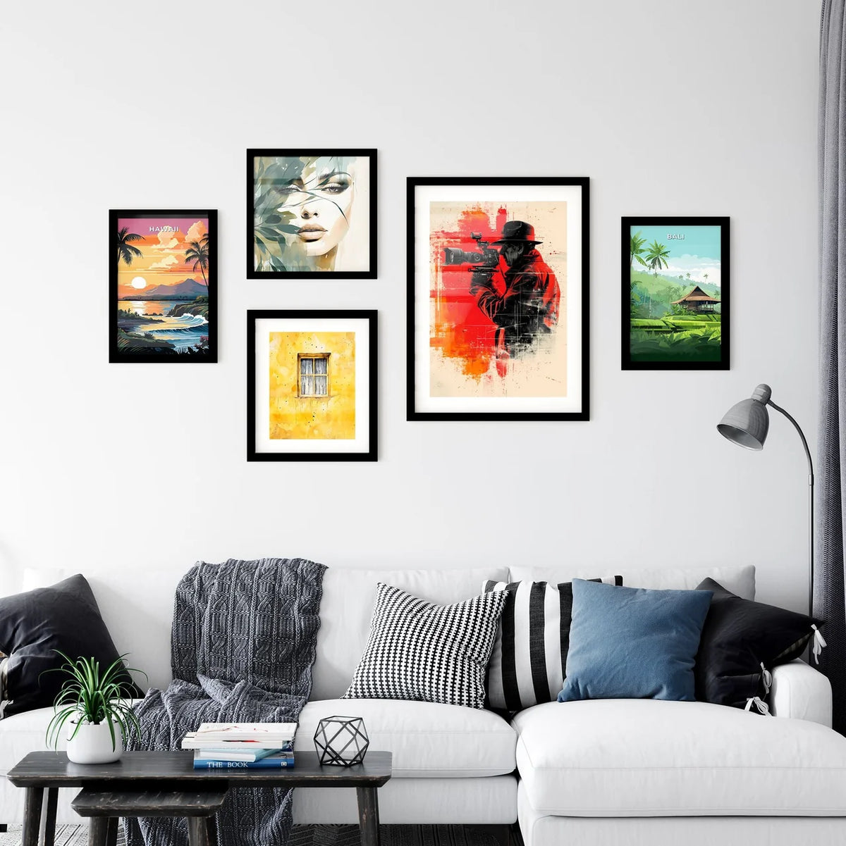 Videographer filming - Art print of a man ho Wall Art