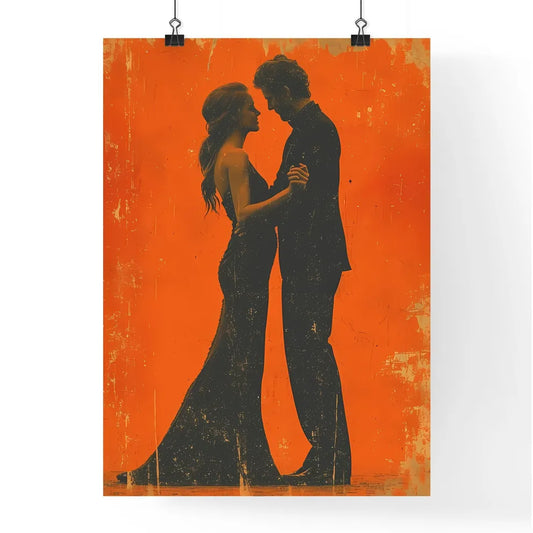 A skeleton slow dances - Art print of a man Poster