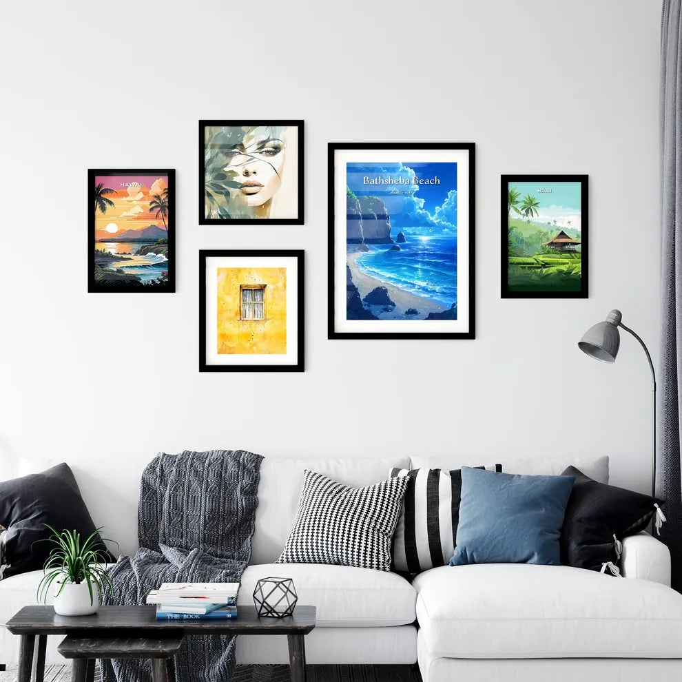 Bathsheba Beach - Art print of a beach with Wall Art