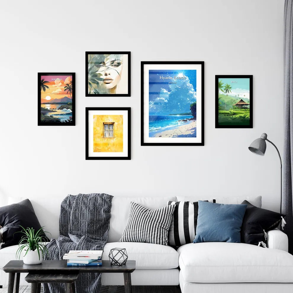 Hyams Beach - Art print of a beach with Wall Art
