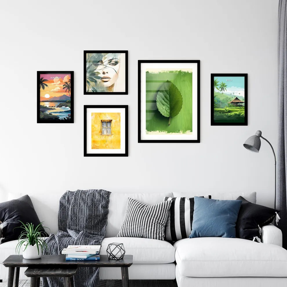 Amidst minimalist strokes lies an abstract l Wall Art