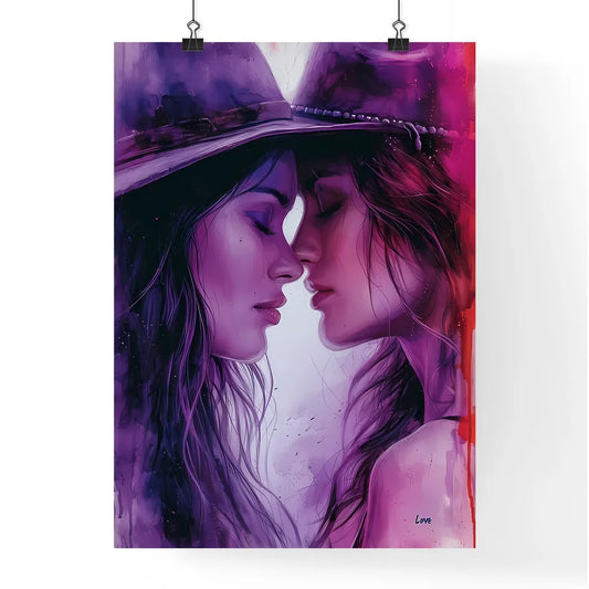 LGBT couple Born To Love illustration - Art Poster