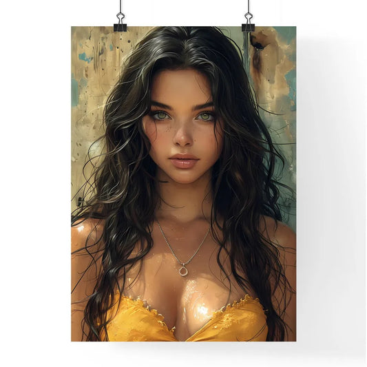 Amazing pin up girl illustration Poster