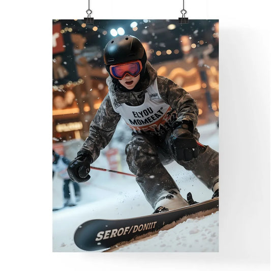 In the indoor ski resort Poster
