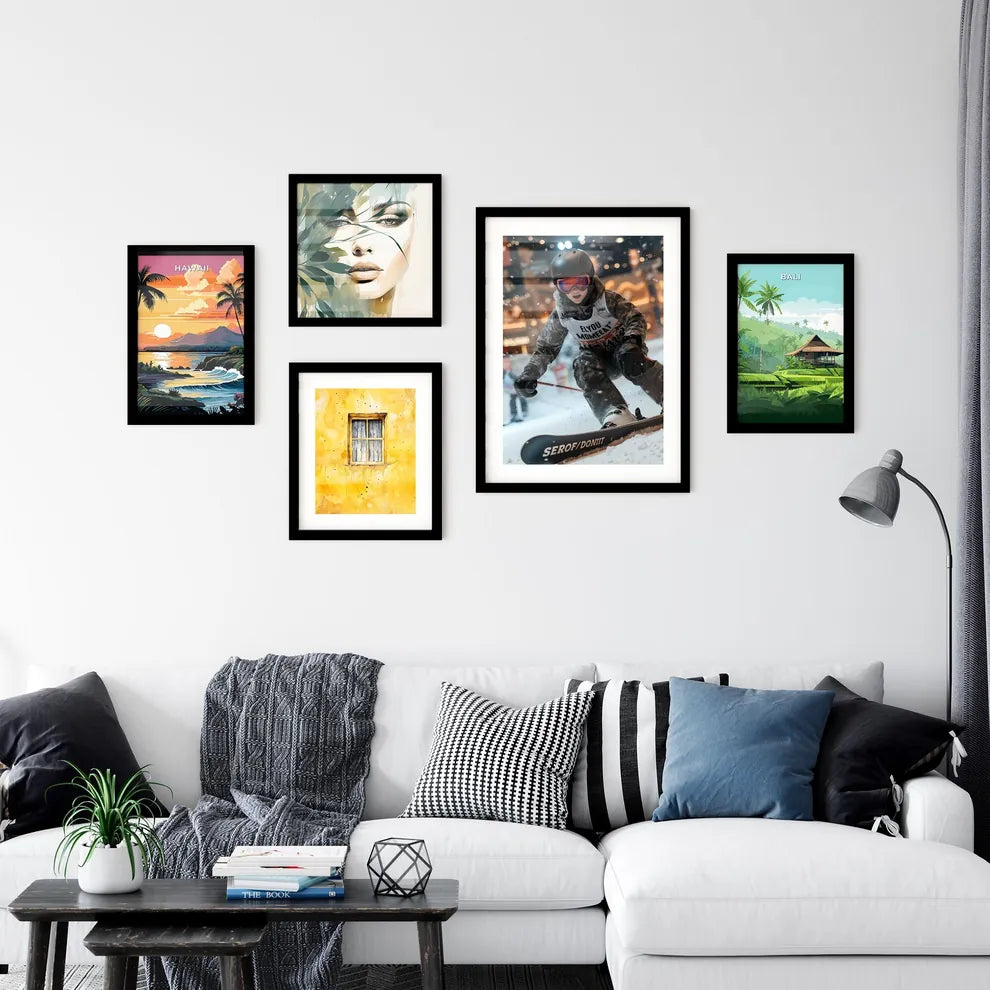 In the indoor ski resort Wall Art