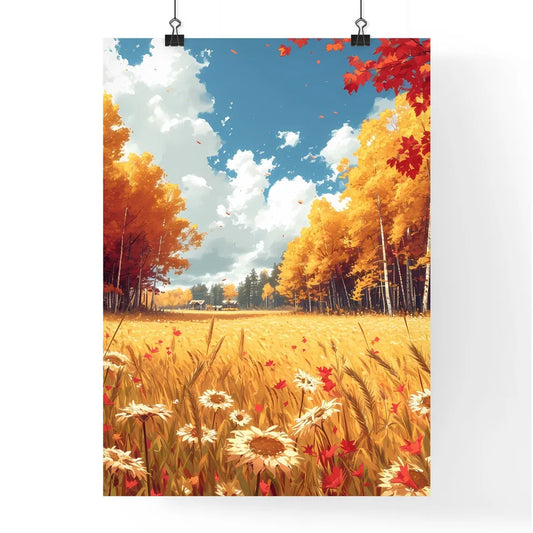 Autumn scenery Poster