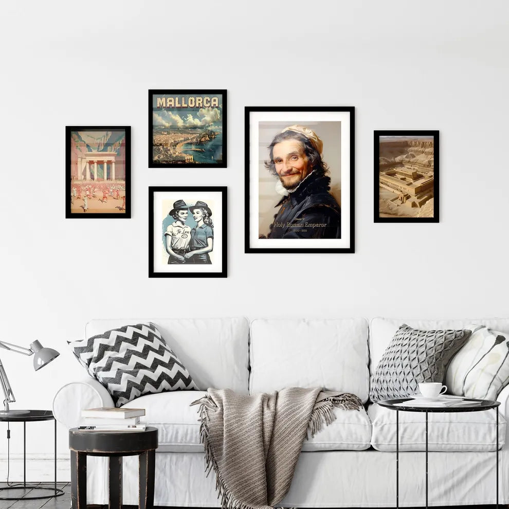 Charles V, Holy Roman Emperor, 1500 - 1558, A Poster of a man in a black coat