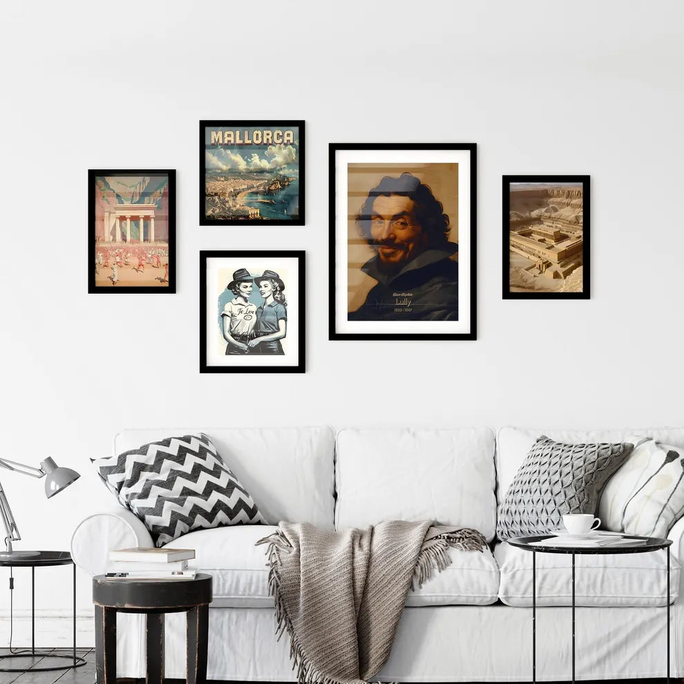 Jean-Baptiste, Lully, 1632 - 1687, A Poster of a man with a beard and mustache Default Title