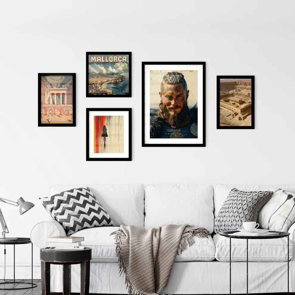 Ragnar, Lothbrok, c. 9th century - c. 865, A Poster of a man with a beard and a beard with a beard and a mohawk Default Title