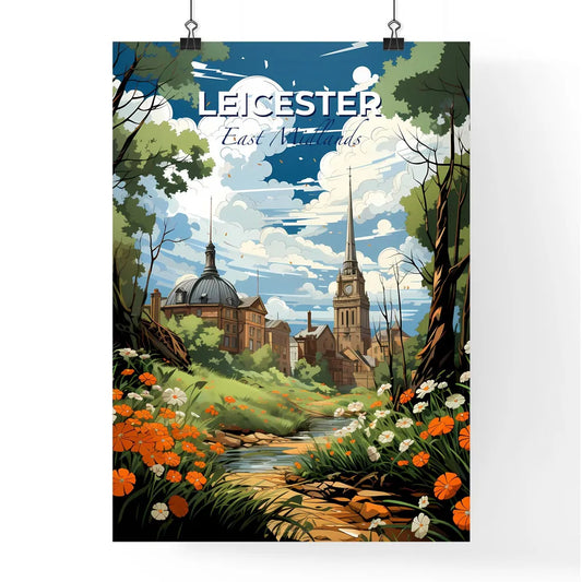 Leicester, East Midlands, A Poster of a river running through a city Default Title