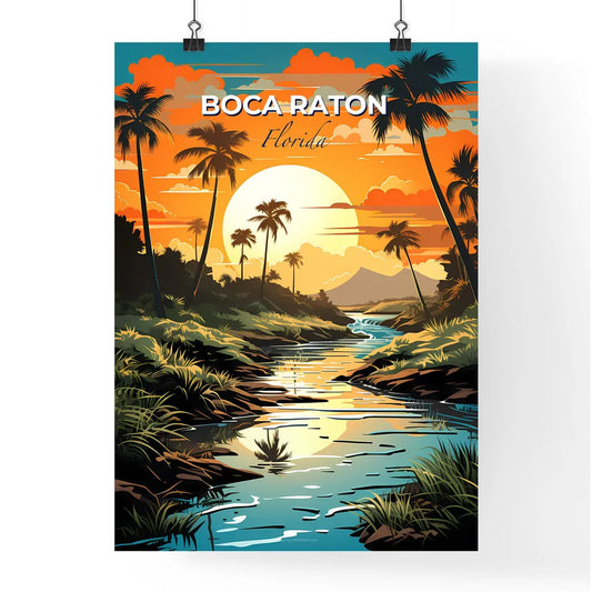 Boca Raton, Florida, A Poster of a river running through a tropical forest Default Title