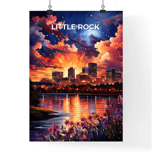 Little Rock, Arkansas, A Poster of a sunset over a city Default Title