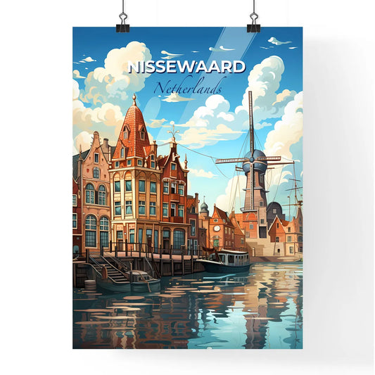 Nissewaard, Netherlands, A Poster of a water next to a city Default Title