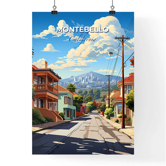 Montebello, California, A Poster of a street with houses and trees Default Title