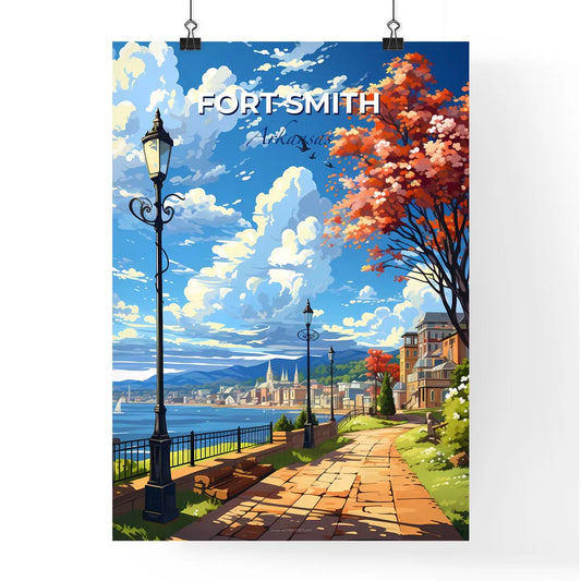 Fort Smith, Arkansas, A Poster of a street lamp next to a lake Default Title