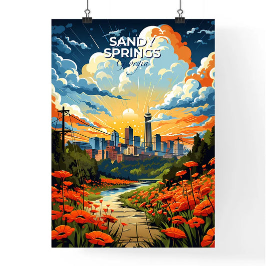 Sandy Springs, Georgia, A Poster of a river running through a city Default Title