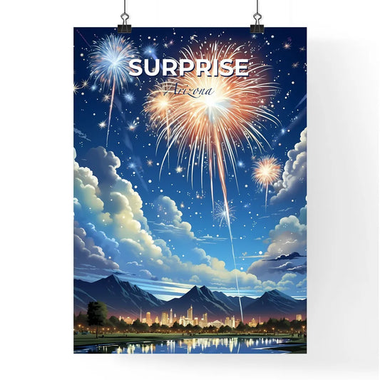 Surprise, Arizona, A Poster of fireworks in the sky over a city Default Title