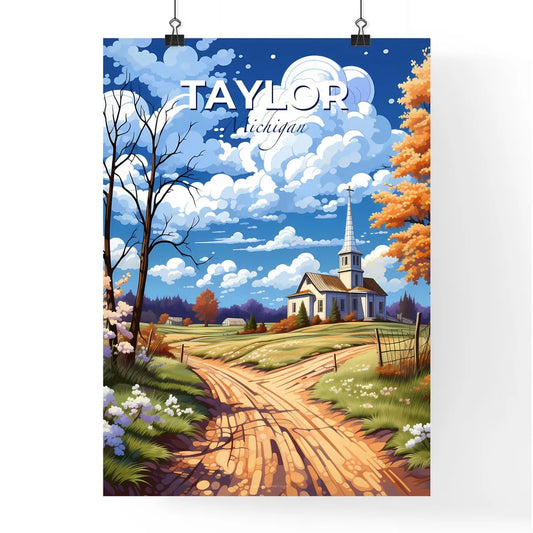 Taylor, Michigan, A Poster of a church on a dirt road Default Title