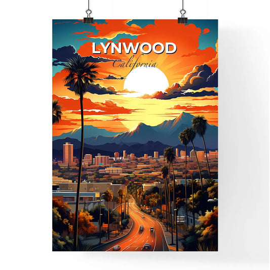 Lynwood, California, A Poster of a sunset over a city Default Title