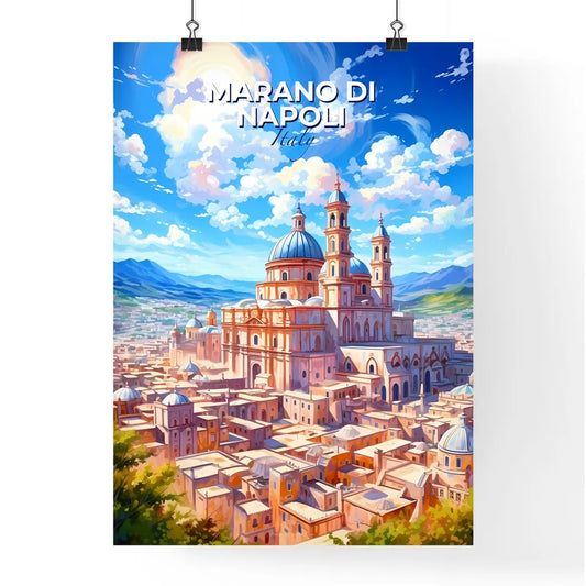 Marano Di Napoli, Italy, A Poster of a large building with towers and domes Default Title