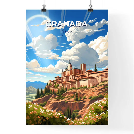Granada, Spain, A Poster of a castle on a hill Default Title