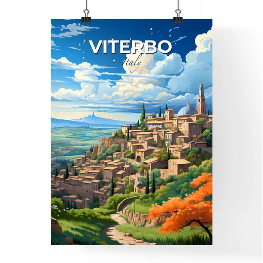 Viterbo, Italy, A Poster of a landscape of a town Default Title