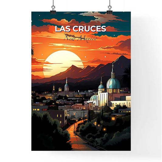 Las Cruces, New Mexico, A Poster of a sunset over a city Default Title