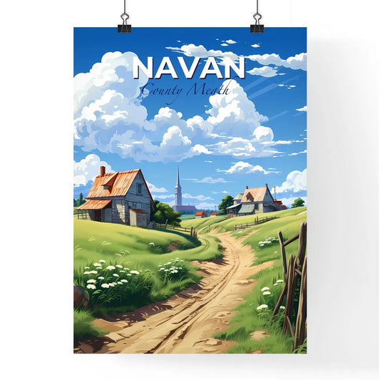 Navan, County Meath, A Poster of a dirt road leading to a village Default Title