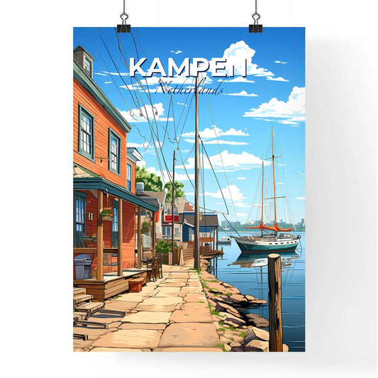 Kampen, Netherlands, A Poster of a boat on the water Default Title
