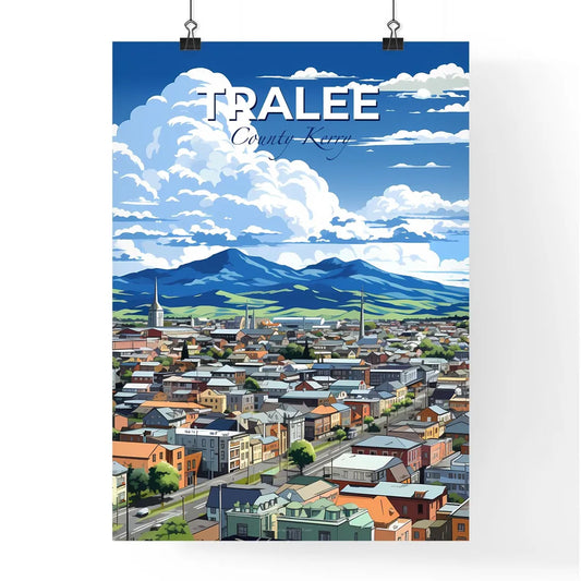 Tralee, County Kerry, A Poster of a city with mountains in the background Default Title