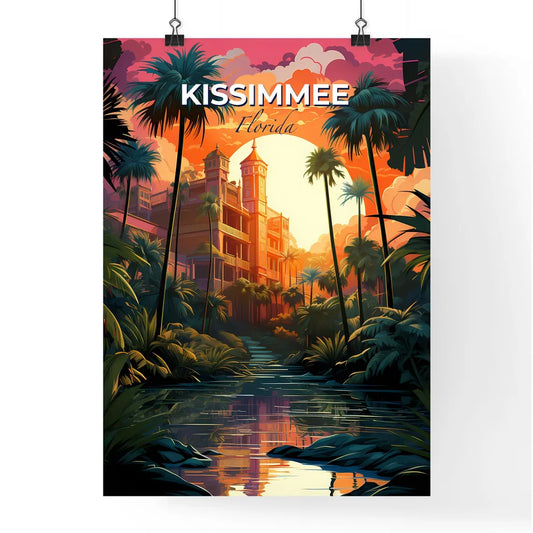 Kissimmee, Florida, A Poster of a building surrounded by palm trees Default Title