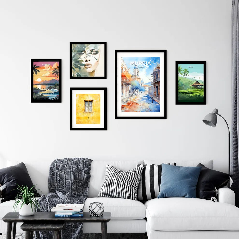 Murcia, Spain, A Poster of a lively and colourful cityscape Default Title